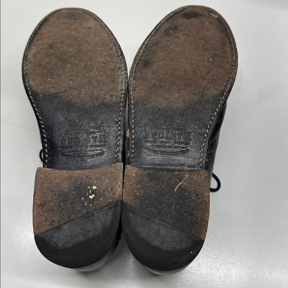 Bed Stu Black Leather “Wingtips” - Picture 7 of 9
